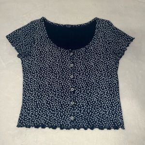 Blue & White Zelly Top